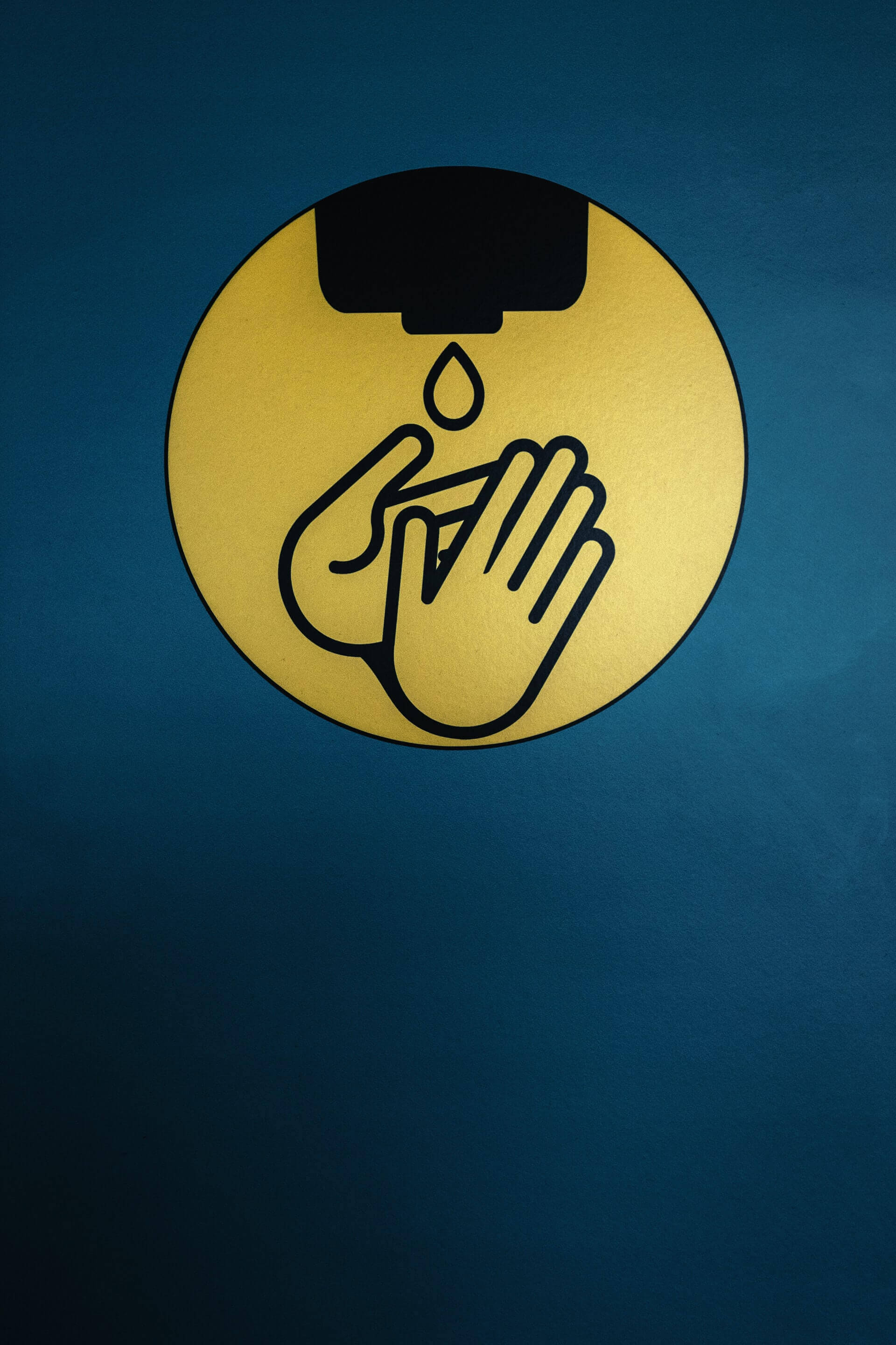 wash hands sign