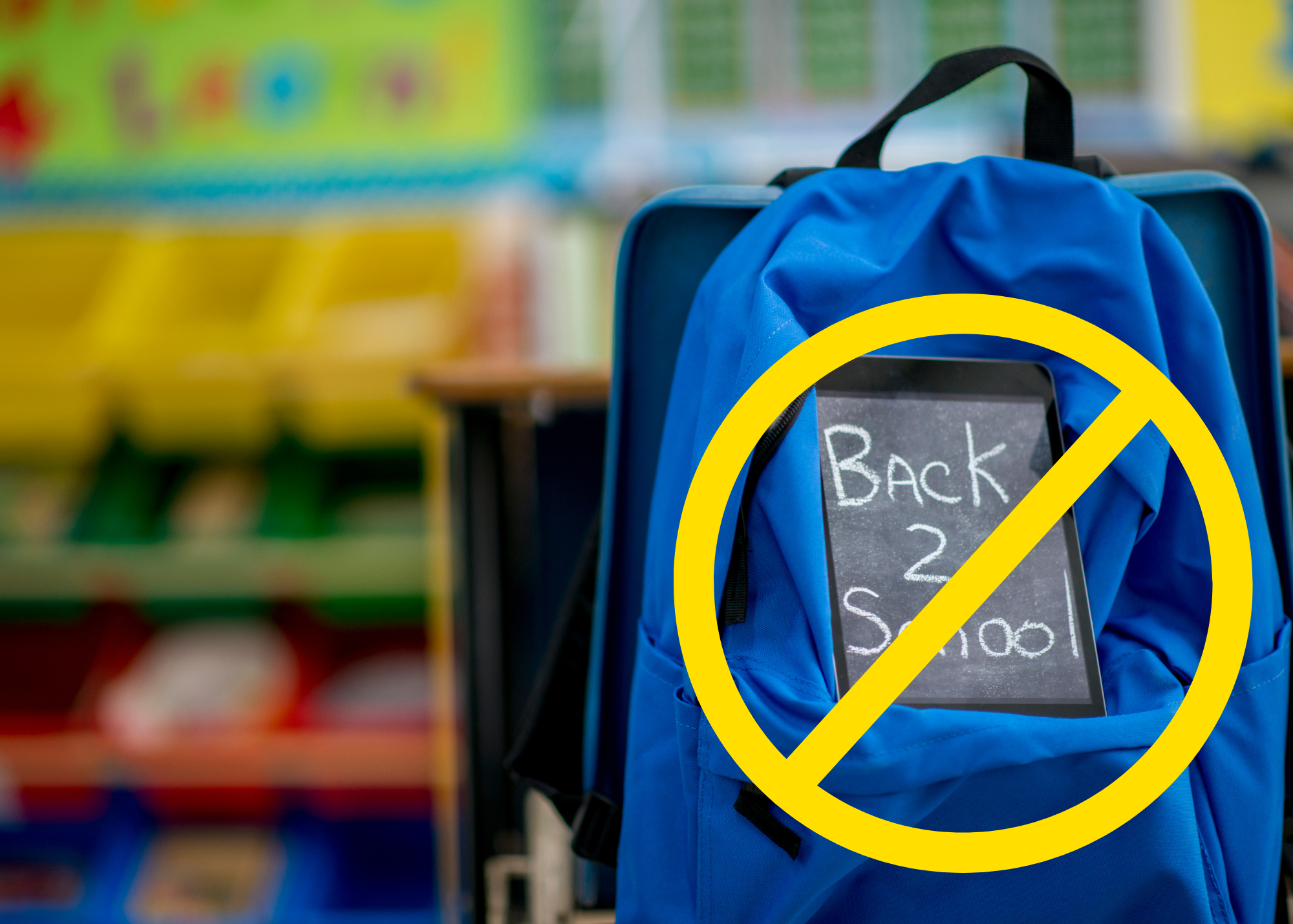 no backpacks