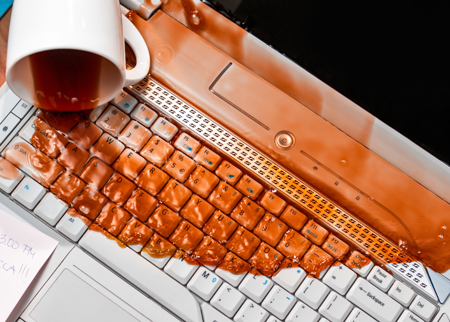 when coffee spills happen to your devices assetguard+ has you covered